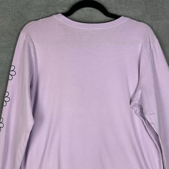 Life Is Good Shirt Womens Large Purple Crusher Tee Long Sleeve Comfort Daisy - Picture 6 of 14